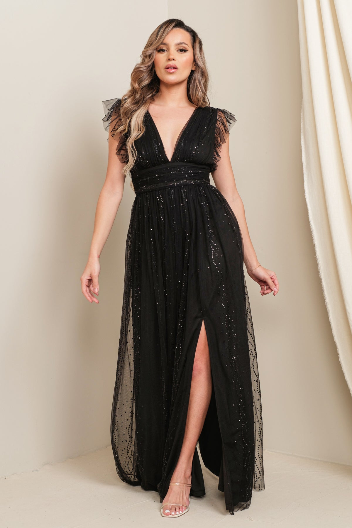 Sparking Tulle Glitter Maxi