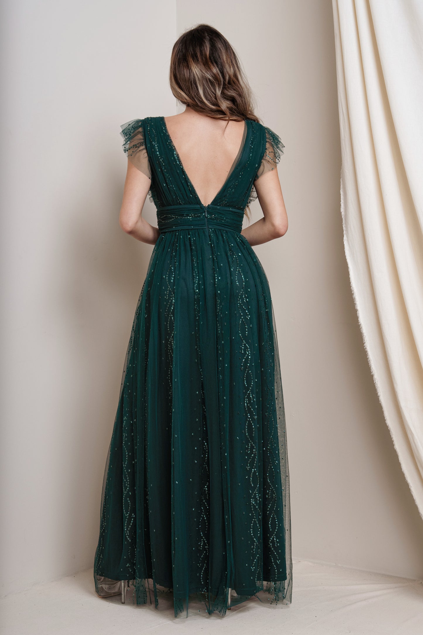 Sparking Tulle Glitter Maxi