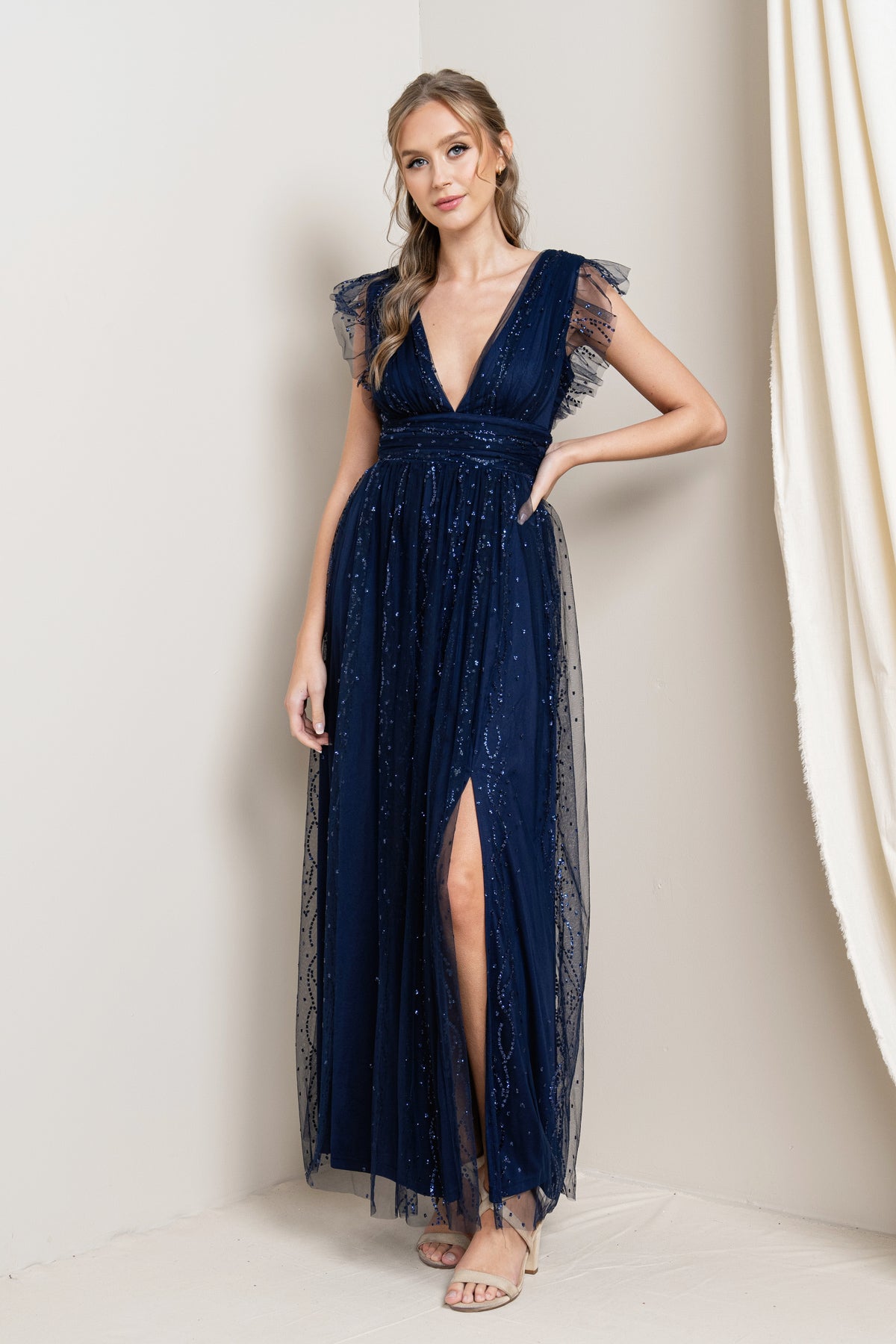 Sparking Tulle Glitter Maxi