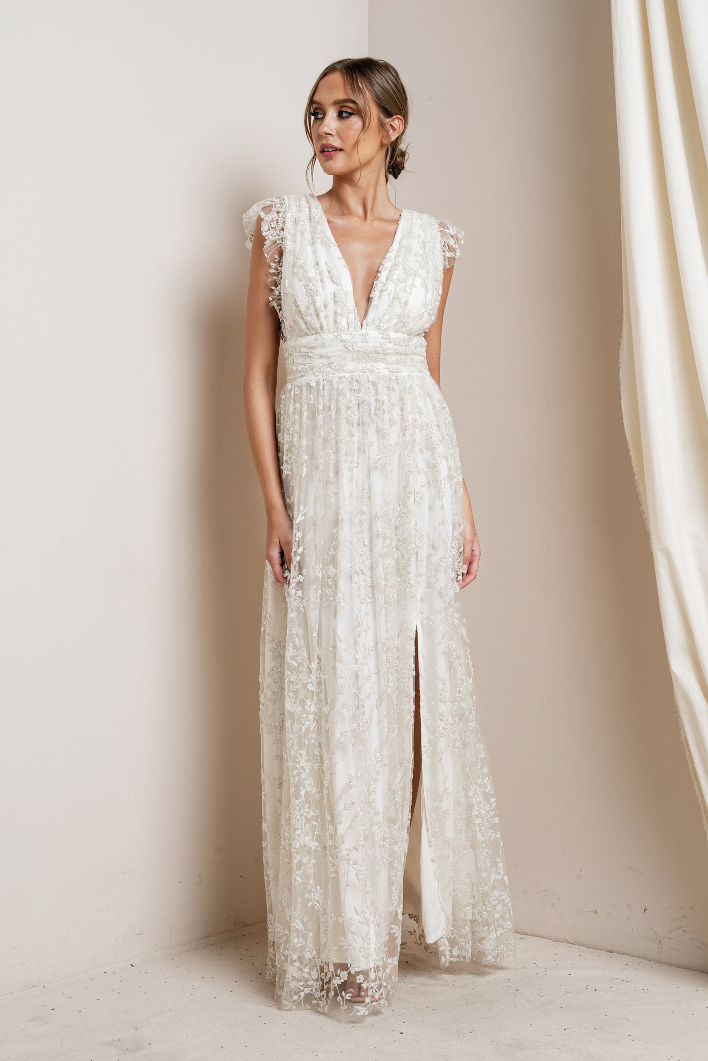 Sparking Shimmer Tulle Maxi Dress